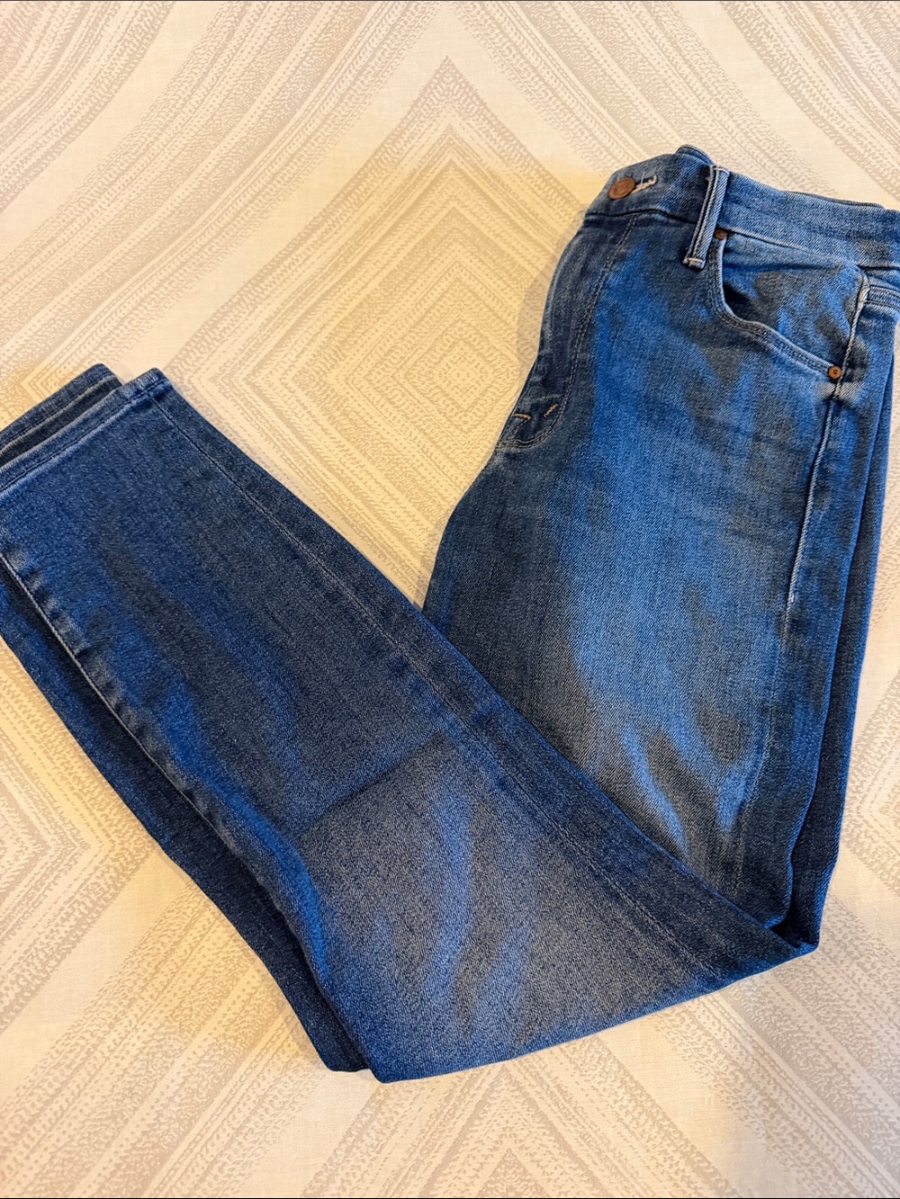 MOTHER The Looker Crop Jeans Size 28 Stretch Skinny Denim